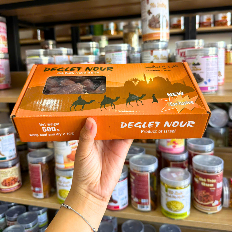 Chà Là Deglet Nour Sấy Dẻo - Chà Là Lạc Đà 500g 5 Chà Là Deglet Nour Sấy Dẻo - Chà Là Lạc Đà 500g