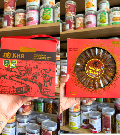 Khô Bò Malai Siêu Cay 400g - Khô Bò Miếng Thượng Hạng - KBML400G