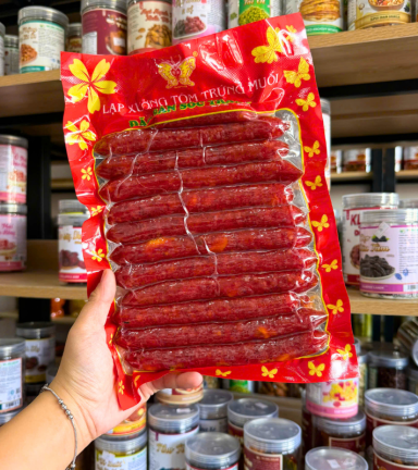 Lạp Xưởng Tôm Trứng Muối Đặc Sản Sóc Trăng Thơm Ngon - LXTTMST