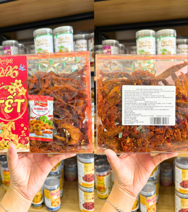 Khô Trâu Xé Sợi - Khô Tẩm Vị Bò 450g Hộp Ngôi Sao Lớn - 8936208935603