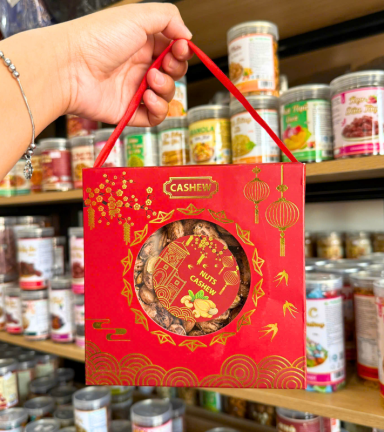 Hạt Diều Rang Muối Nuts Cashew Hộp Quà Tết - 7884925375925