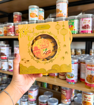 Hạnh Nhân Rang Bơ Nust Almond Thơm Ngon - Hộp Quà Tết - 7884925375237