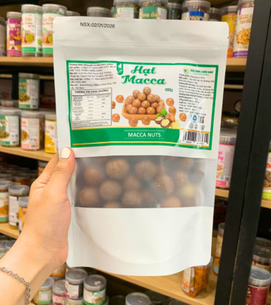 Hạt Macca 400g Túi Zip Sữa - 8936208939335