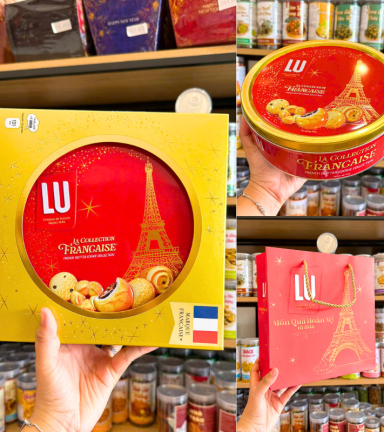 Bánh Quy Bơ Pháp Lu Hôp Thiếc Lớn - Bánh Lu Pháp Thơm Ngon 540g - 8934680114967