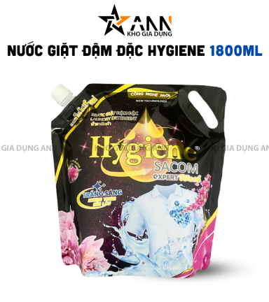 Nước Giặt Hygiene Hương Nước Hoa - Nước Giặt Quần Áo Đậm Đặc Túi Đen 1800ml - 8938555870071