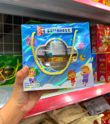 Tổ Yến Chưng Dành Cho Bé Quai Xách SALLANEST Set 6 Hủ 70ml - 8938551526026