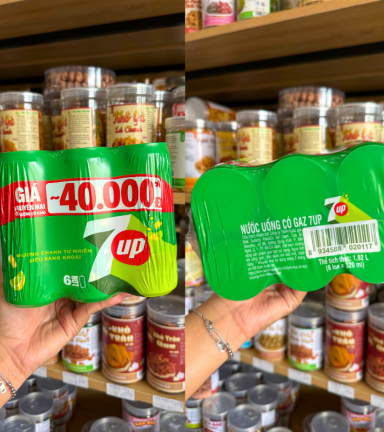 Set 6 Lon Nước Ngọt 7Up Lon (320ml/Lon) - 8934588020117
