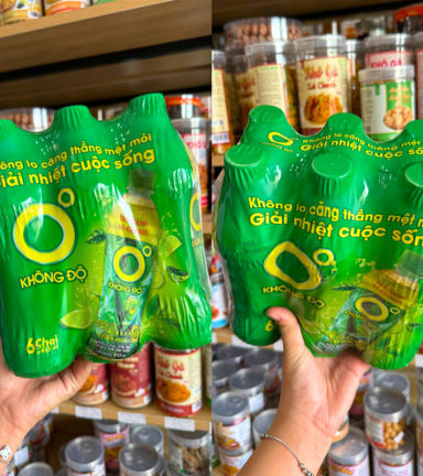 Set 6 Chai Trà Xanh Không Độ Number 1 - Trà Xanh Vị Chanh Thiên Nhiên Không Độ (455ml/Chai) - 8936193070013