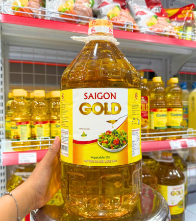 Dầu Ăn Thực Vật SÀI GÒN GOLD Gia Khánh Food 5 lít - 8938533320024