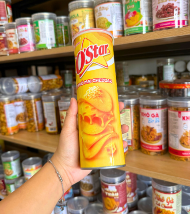Khoai Tây Lon O'STAR ORION Vị Phô Mai Cheddar 100gr - 8936029425536