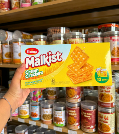 Bánh Quy Giòn Lúa Mạch Phô Mai ROMA MALKIST Vàng 168g - Hộp 12 Gói - 8996001305652