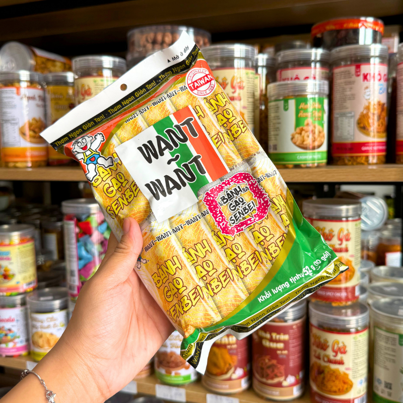 Bánh Gạo Senbei WANT WANT Nhỏ 52g - Túi 10 Gói 6 Bánh Gạo Senbei WANT WANT Nhỏ 52g - Túi 10 Gói