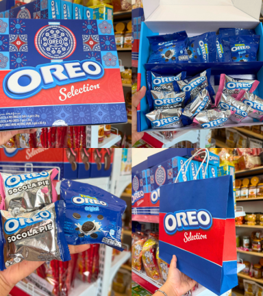 Bánh Oreo Pie (Vị Dâu, Socola, Vani) - Bánh Kinh Đô Oreo 374.4g (15 Gói) - Kèm Túi - 8934680047319