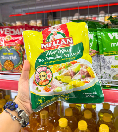 Hạt Nêm MEIZAN Từ Thịt Xương Ống Vị Heo MEIZAN 400g - 8936134363259