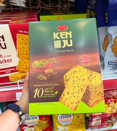 Bánh Quy Rau Củ RICHY KENJU Hộp Giấy Vuông 288g - 8936047443857