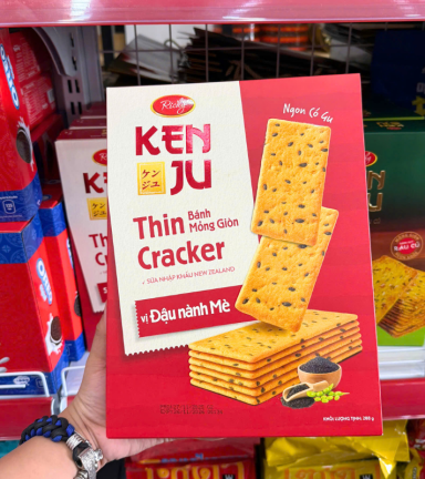 Bánh Quy Đậu Nành Mè RICHY KENJU Hộp Giấy 288g - 8936047444373
