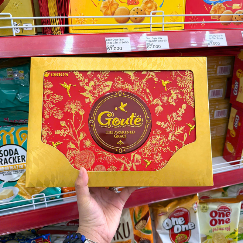 Shop sỉ bánh Mè Giòn ORION GOUTE Hộp Thiếc Mix Vị 475,2g 5 Shop sỉ bánh Mè Giòn ORION GOUTE Hộp Thiếc Mix Vị 475,2g