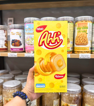 Bánh Ống Snack Phủ Phô Mai NABATI AHH 90g (10 Gói x 9g) - 8993175541008