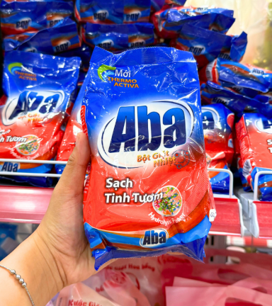 Bột Giặt Nhiệt Aba Sạch Tinh Tươm Túi 380g - BGNABA380G