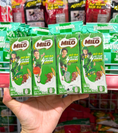Lốc 4 Hộp Sữa Lúa Mạch Milo 180ml - SUAMILOHOP180ML