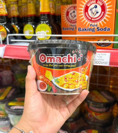 Mì Trộn Xốt Tôm Phô Mai Trứng Muối OMACHI 105g - MTXTPMTMO