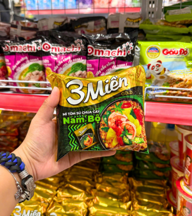 Mì Gói 3 MIỀN GOLD Nam Bộ Tôm Sú Chua Cay 75g - MG3MGNB