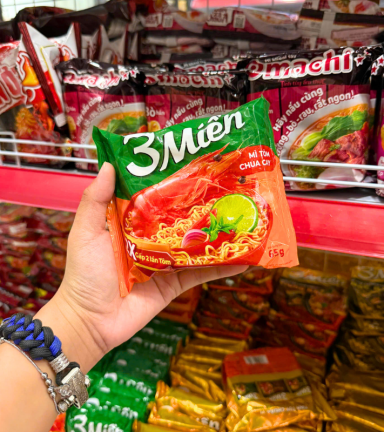 Mì Gói 3 MIỀN Tôm Chua Cay 65g - MG3MTCC