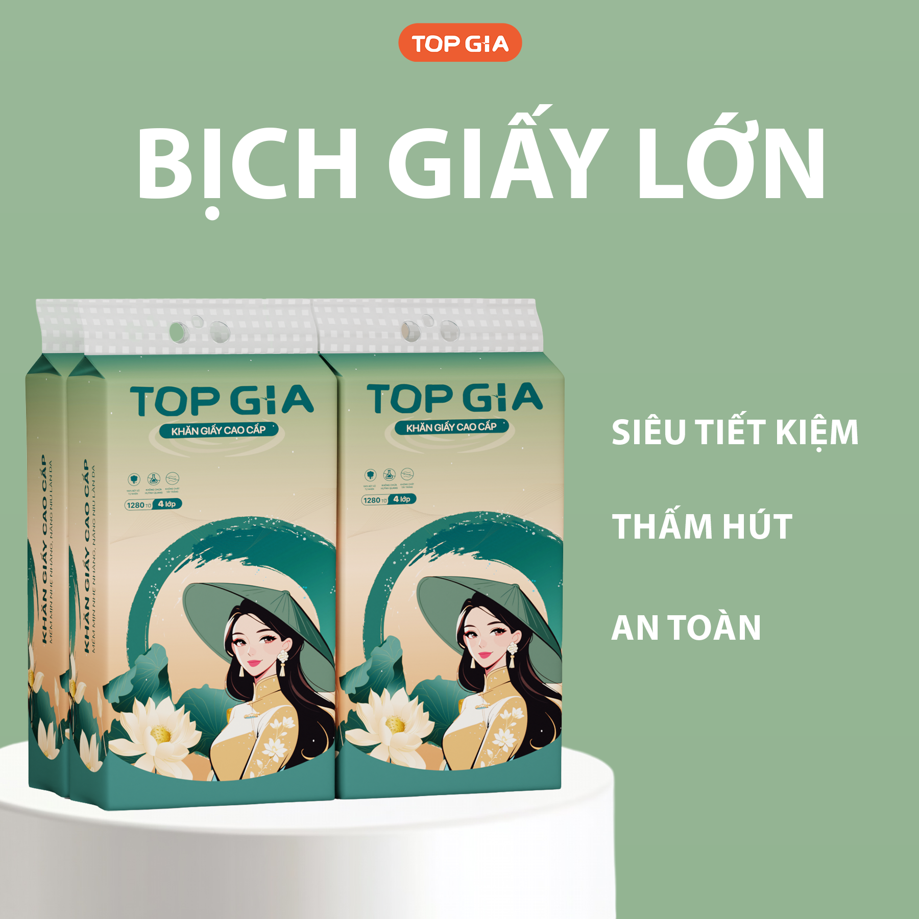1 Bịch Giấy Rút Đáy Topgia Sắc Việt 9 1 Bịch Giấy Rút Đáy Topgia Sắc Việt