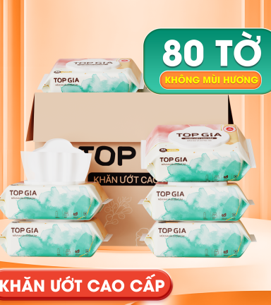 1 Bịch 10 Gói Khăn Ướt Mini Ban Mai Topgia - GIAYTOPGIABANMAI
