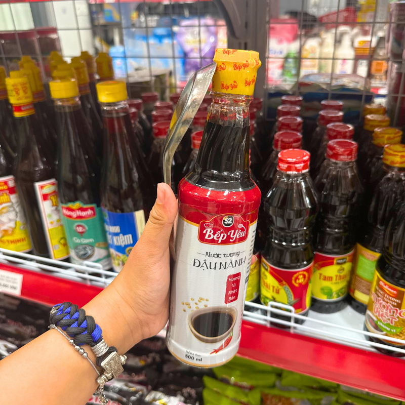 Nước Tương Đậu Nành S2 BẾP YÊU Tặng Muỗng 500ml 7 Nước Tương Đậu Nành S2 BẾP YÊU Tặng Muỗng 500ml
