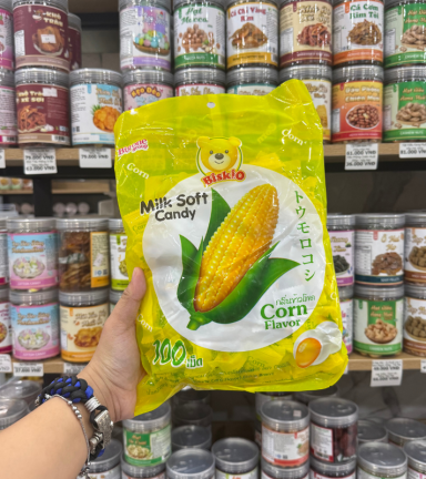 Kẹo Sữa Nhân Trái Cây BISKIO Vị Bắp 100g - KSNTCBVB100G