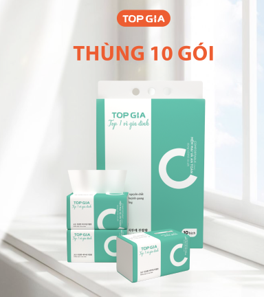 1 Túi 10 Gói Giấy Topgia Giấy Chữ C - TOPGIACHUCTHUNG10