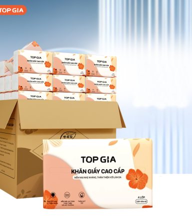 1 Thùng 36 Gói Giấy Ăn Topgia Sắc Hạ - TOPGIASHTHUNG36