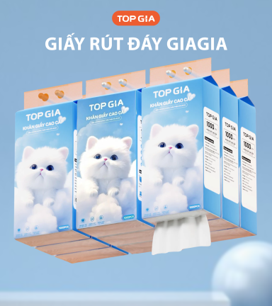 1 Bịch Khăn Giấy Rút Đáy Topgia Gia Gia Xanh - TOPGIAGGXANH01