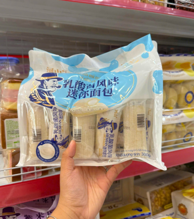 Bánh Mì Sữa Chua Nguyên Bản HESHAN 360g (Bịch 12 Gói) - SCNBH360G