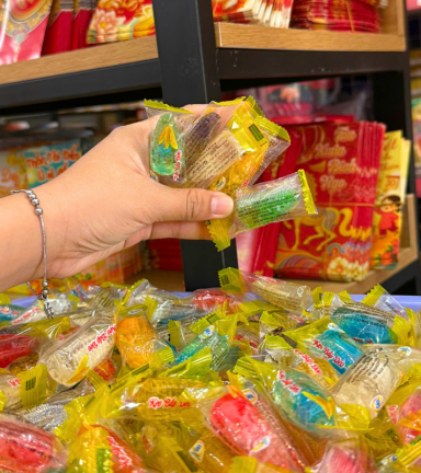 Kẹo Dẻo Hàng Xá Bắp Có Nhân 100g - KDHXBCN100G