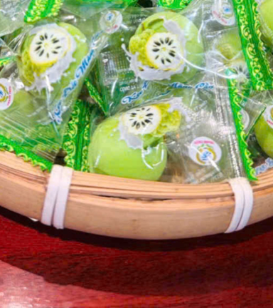 Kẹo Dẻo Hàng Xá Mãng Cầu Bi 100g - KDHXMCB100G