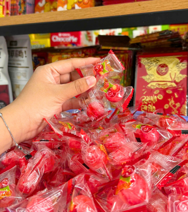 Kẹo Dẻo Hàng Xá Cherry Có Nhân 100g - KDHXCCN100G