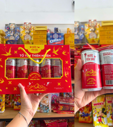 Nước Yến Sào Thái Huy Bảo - Tổ Yến Thiên Nhiên Kingnests 180ml x 5 Lon - 8938528436204