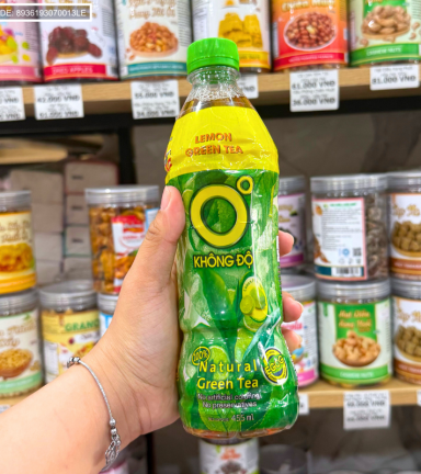 1 Chai Trà Xanh Không Độ Number 1 - Trà Xanh Vị Chanh Thiên Nhiên Không Độ (455ml/Chai) - 8936193070013LE