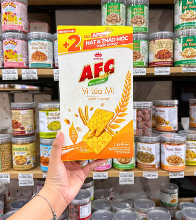 Bánh Afc Vị Lúa Mì - Bánh Kinh Đô Afc Dinh Dưỡng 215.6g (10 Gói) - 8934680025980L