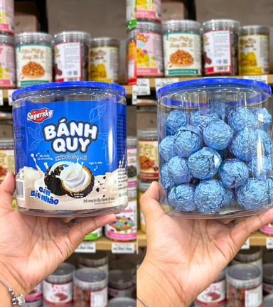 Bánh Quy Nhân Socola Nổ Cắn Bột Nhão Sugarsky 500g - 6971198144514