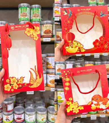 Túi Giấy Đỏ Đựng Quà Tết - TGDQT