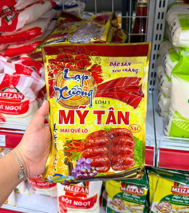 Lạp Xưởng Mỹ Tân Loại 1 Bịch Vàng 300g - LXMT300G