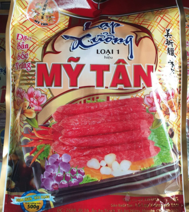 Lạp Xưởng Mỹ Tân Loại 1 Bịch Trắng 300g - LXMTBT300G