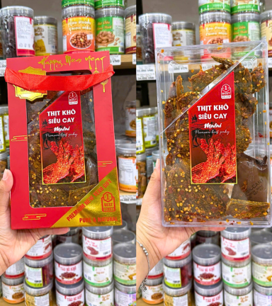 Khô Bò Siêu Cay MALAI PREMIUM BEEF GERKY 500g - KBSCMPBG500G