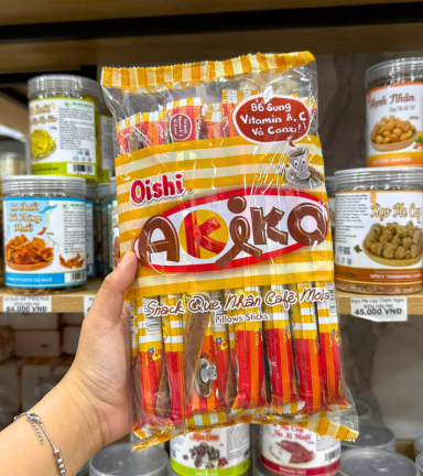 Bánh Que Kem OISHI AKIKO Nhân Cà Phê 140g - Màu Nâu - BQKOANCP140G