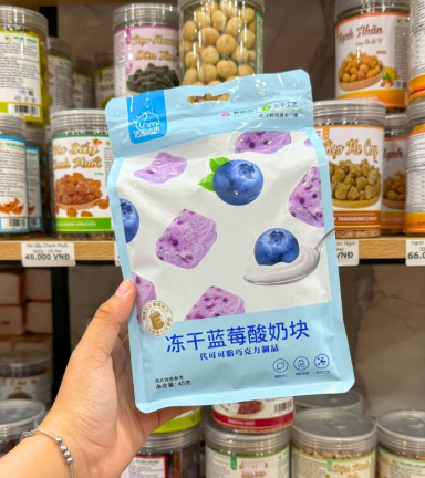 Sữa Chua Khô Sấy Lạnh Vị Việt Quất 45g - SCKSLVVQ45G