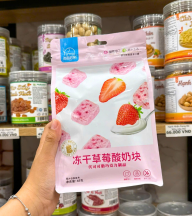 Sữa Chua Khô Sấy Lạnh Vị Dâu Tây 45g - SCKSLVDT45G