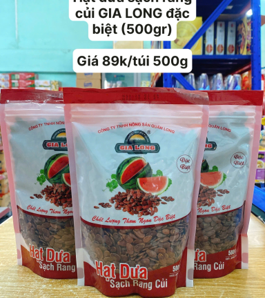 Hạt Dưa Sạch Rang Củi Gia Long Đặc Biệt 500g - HDSRCGLDB500G